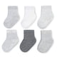 thumbnail image 1 of Fruit Of The Loom Baby Paquete De 6 Calcetines Largos Para Todo Tipo De Clima, De Malla Y Elásticos Térmicos, Unisex Para Niñas Y Niños (0-6 Meses, Gris), 1 of 1