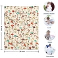thumbnail image 4 of Red Mushroom Plant Light Pattern Blanket,Comfortable Soft Lamb Wool Throw Blanket,All Season,Warm Lightweight Blankets for Sofa Bed Couch Living Room Chair,30"x40", 4 of 4