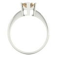 thumbnail image 4 of 2.5 ct Marquise Cut Simulated Champagne Diamond Solitaire 18K White Gold Womens Engagement Ring, 4 of 5