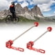 thumbnail image 4 of 1 par de pinchos de liberación rápida para bicicleta, eje de bicicleta Qr de aleación de aluminio delantero trasero 100/135mm, cubo de rueda ligero pequeño agujero rojo Macarena Bicicleta de liberación rápida, 4 of 8