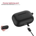 thumbnail image 7 of Airpods Pro 2 Case Cover 2022, Njjex Soft Silicone Skin Cover Shock-Absorbing Protective Case with Keychain Fur Ball for New Apple Airpods Pro 2nd Gen Case (black), 7 of 7