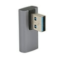 thumbnail image 4 of 90 Degree USB 3.1 Adapter 10Gbps Aluminum Alloy Housing L Shape Left Angle USB Male To Female Adapter For Mobile Power, 4 of 8