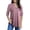 A1_Purple, variant on WTXUE Women 3/4 Roll Tab Sleeve Shirts Plus Size Notch V Neck Blouses Flowy Peasant Blouse Dressy Casual Tunic Tops Pleated Shirts 2026 Fall Work Tunic Tee Tshirts Office Outfits Black L