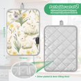 thumbnail image 6 of Yayeee Pot Holders Kitchen Heat Resistant with Pocket 7"x9.8" Cotton Oven Cooking Hot Pads, Floral Rabbit, 6 of 7