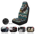 thumbnail image 4 of HUISEFOR Aztec Tribal Eagle Car Seat Cover Breathable Elastic Car Front Seat Covers Soft Removable Automotive Accessories Universal Size Fit for Most Sedan SUV, 4 of 7