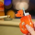 thumbnail image 4 of Windproof Blue Flame Shrimp Lighter with Refillable Butane Gas for Gifts & Camping, 4 of 5