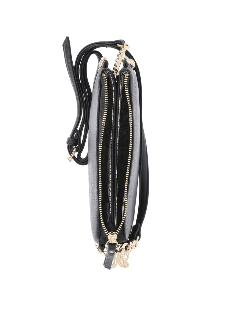 Jessica Simpson Women's Roxie Crossbody Bag, Meteorite Black