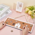 thumbnail image 3 of Rectangle Castle Pin Board Cork Board DIY 15x5 Inch Bulletin Display Board Wall Mounted Cork Board, 3 of 5