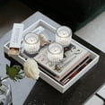 thumbnail image 4 of HofferRuffer Set of 3 Taper Candle Holders, 2*2.4 inch Clear Glass Tealight for Table Centerpiece, Party, Wedding and Home Decor, 4 of 9