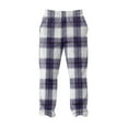 thumbnail image 5 of GrmtClth Men's Fuzzy Plush Pajama Pants Casual Flannel Fleece Soft Comfy Plaid Sleep Pant Winter Fall Thermal Fuzzy Pj Bottoms with Pockets Dark Gray XXXL, 5 of 6