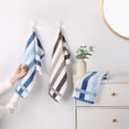 thumbnail image 2 of REGALWOVEN Striped Hand Towels Cotton Absorbent Soft Decorative Towel for Bathroom(13 x 29 Inch) Brown Yellow 1-Piece, 2 of 5