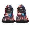 thumbnail image 5 of Patriotic Horse Print Sneakers Lightweight Comfortable Running Shoes for Men Women Black Size 8.5, 5 of 7