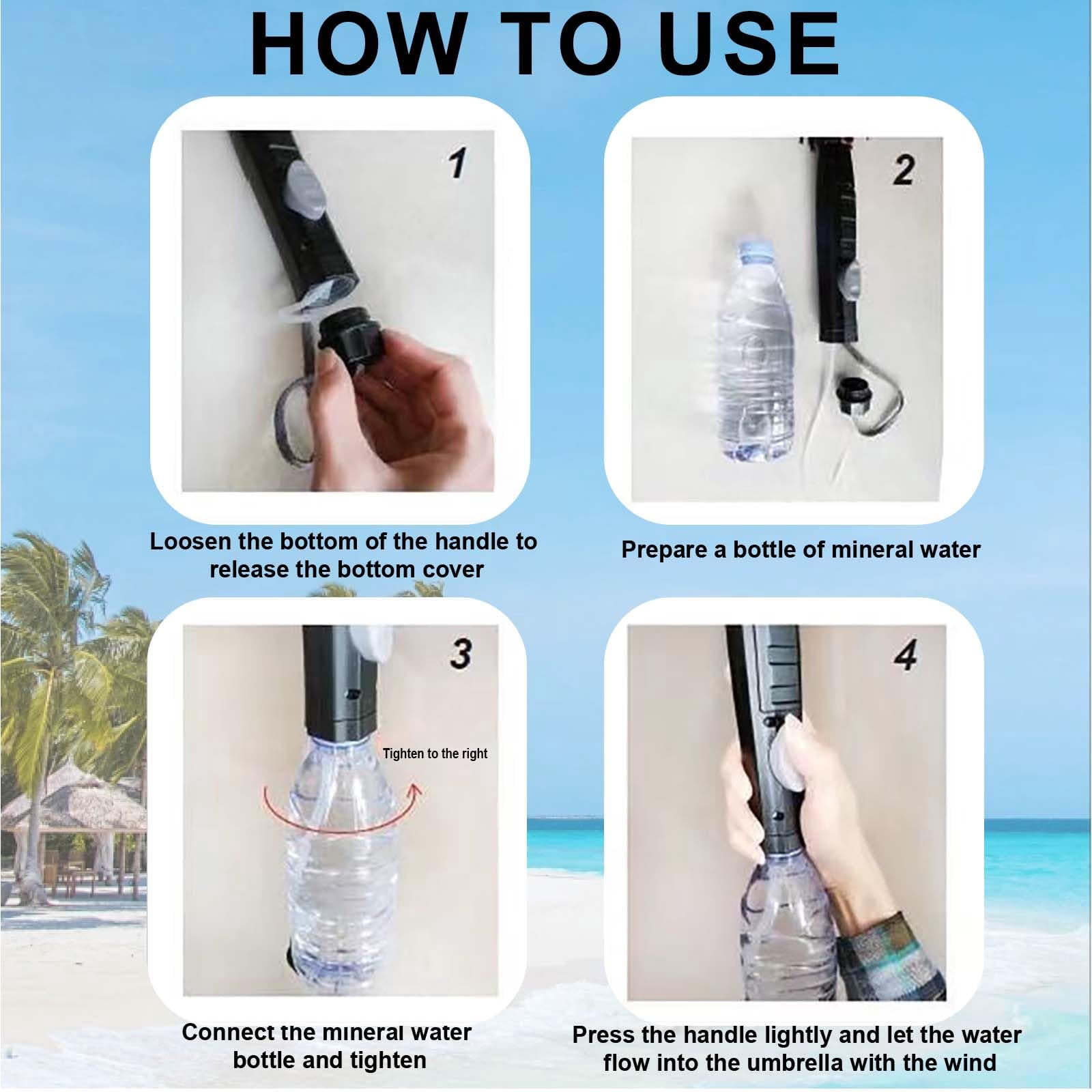3 In 1 Umbrella With Fan And Mister, Uv Blocking Umbrella With Mist and Fan, Sun Umbrellas with Fans and Mister,USB Rechargeable Summer Sunshade
