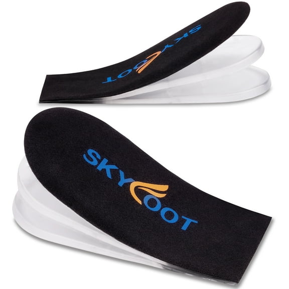 Skyfoot 1/8" Adjustable Orthopedic Heel Lift, Microfiber Shoe Lift Inserts for Heel Pain and Leg Length Discrepancies, Heel Inserts for Uneven Legs, Heel Spurs, Achilles tendonitis