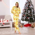 thumbnail image 2 of Adult Christmas Onesie Fried Eggs Bacon Tomatoes Zipper One-Piece Pajamas Unisex with Pockets, 2 of 6