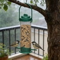 thumbnail image 3 of Lttoisl Hanging Bird Feeder, 9.45 in Tall Metal Wire Grid, Easy-Fill Design for Wild Birds, Perfect for Gardens and Patios, 3 of 6