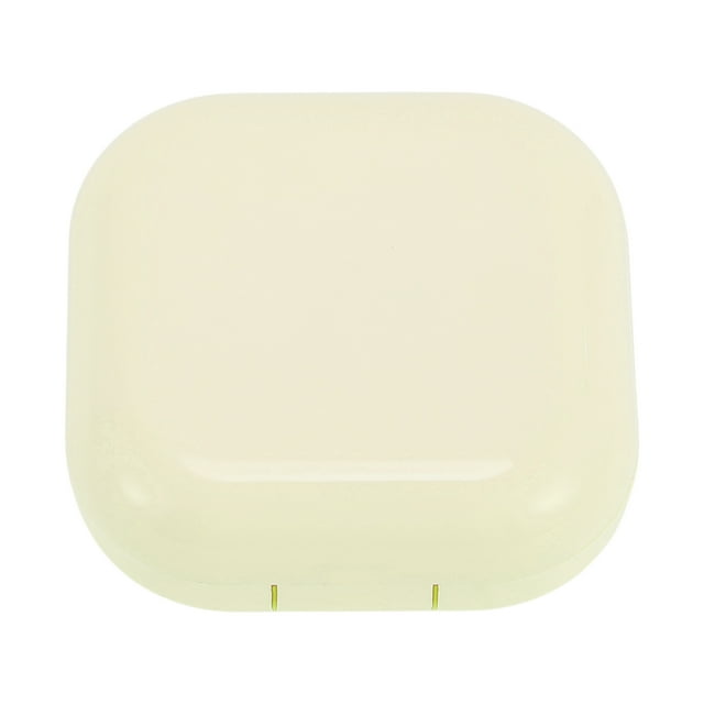 Ofertas Únicas 1 Juego de Estuche para Lentes de Contacto Estuche de Almacenamiento de Lentes Cuadrado Color Amarillo Claro