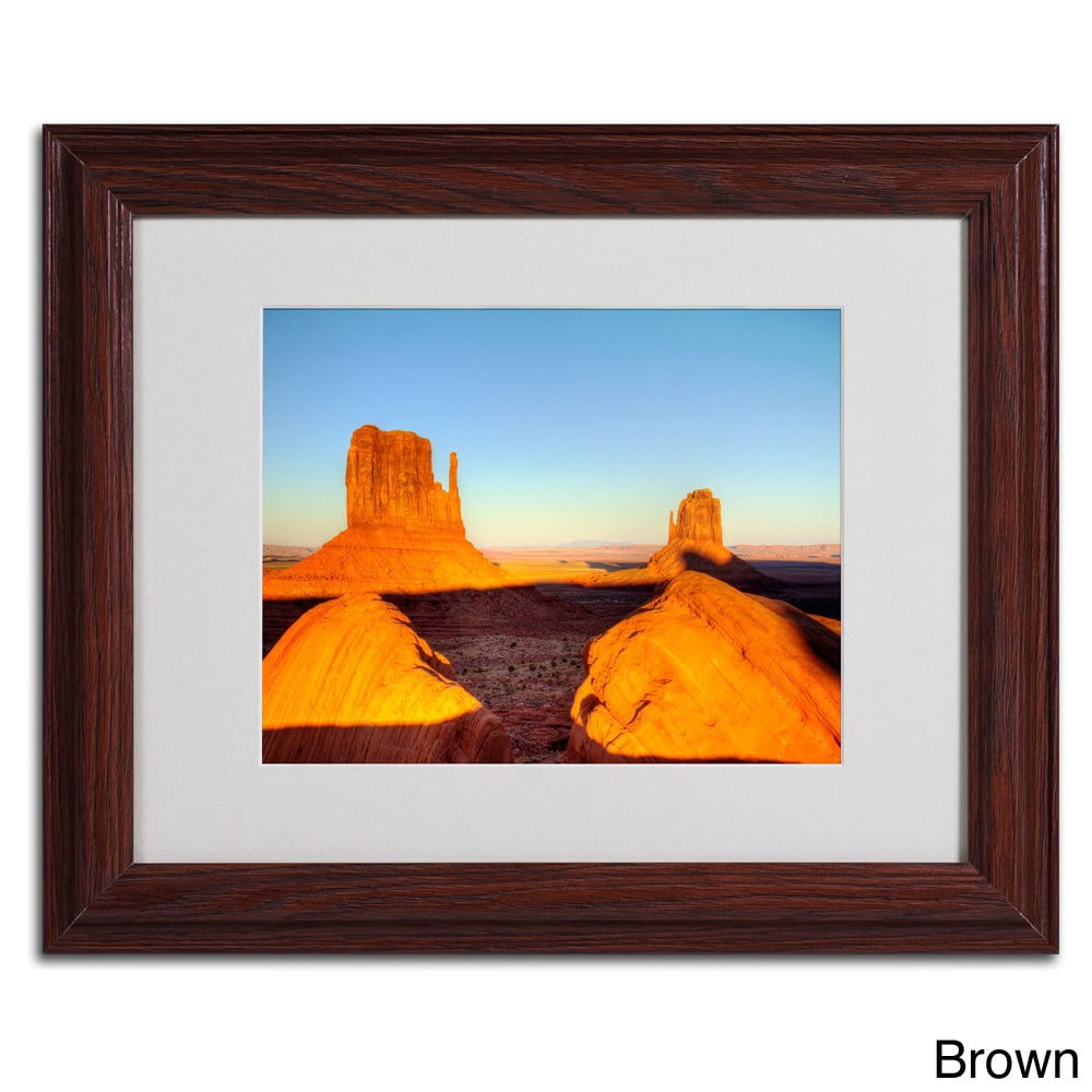 Trademark Fine Art 'Natural Bridge' 16" x 20" Black Frame Art (PL0056-B1620MF)