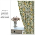 thumbnail image 5 of William Morris Floral Curtains, Watercolor Vintage Flower Art Style Room Windows Treatments for Bedroom Living Room, Boho Chic Green Floral Printed Drapes 2 Panel Sets,55x63 Inch, 5 of 6