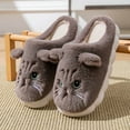 thumbnail image 2 of Coffee Womens Fuzzy Slip-On Soft Sole House Slippers Indoor Outdoor Casual Comfortable Fall Winter Season Home Footwear For Women Size 44, 2 of 5