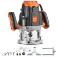 thumbnail image 1 of VEVOR Plunge Router, 3-1/4 HP, 120V, 12000-23000 RPM Variable Speed, Electronic Plunge Base Router, Plunge Woodworking Router Kit with Carry Case, 1 of 9