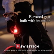 Swiss Tech High Powered Smart Bicycle Light Combo with 2000 Lumen Front Light
