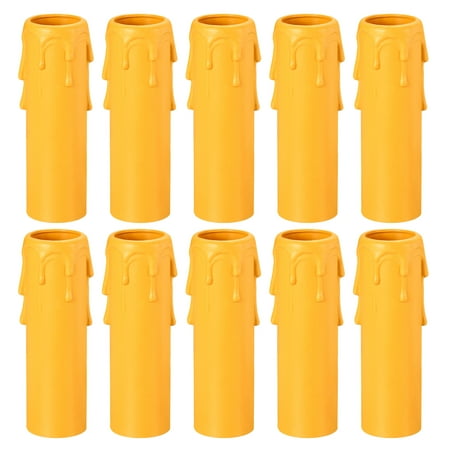 

Uxcell Candle Socket Cover Candelabra Base for European Style Chandelier 30x100mm Yellow 10 Pack