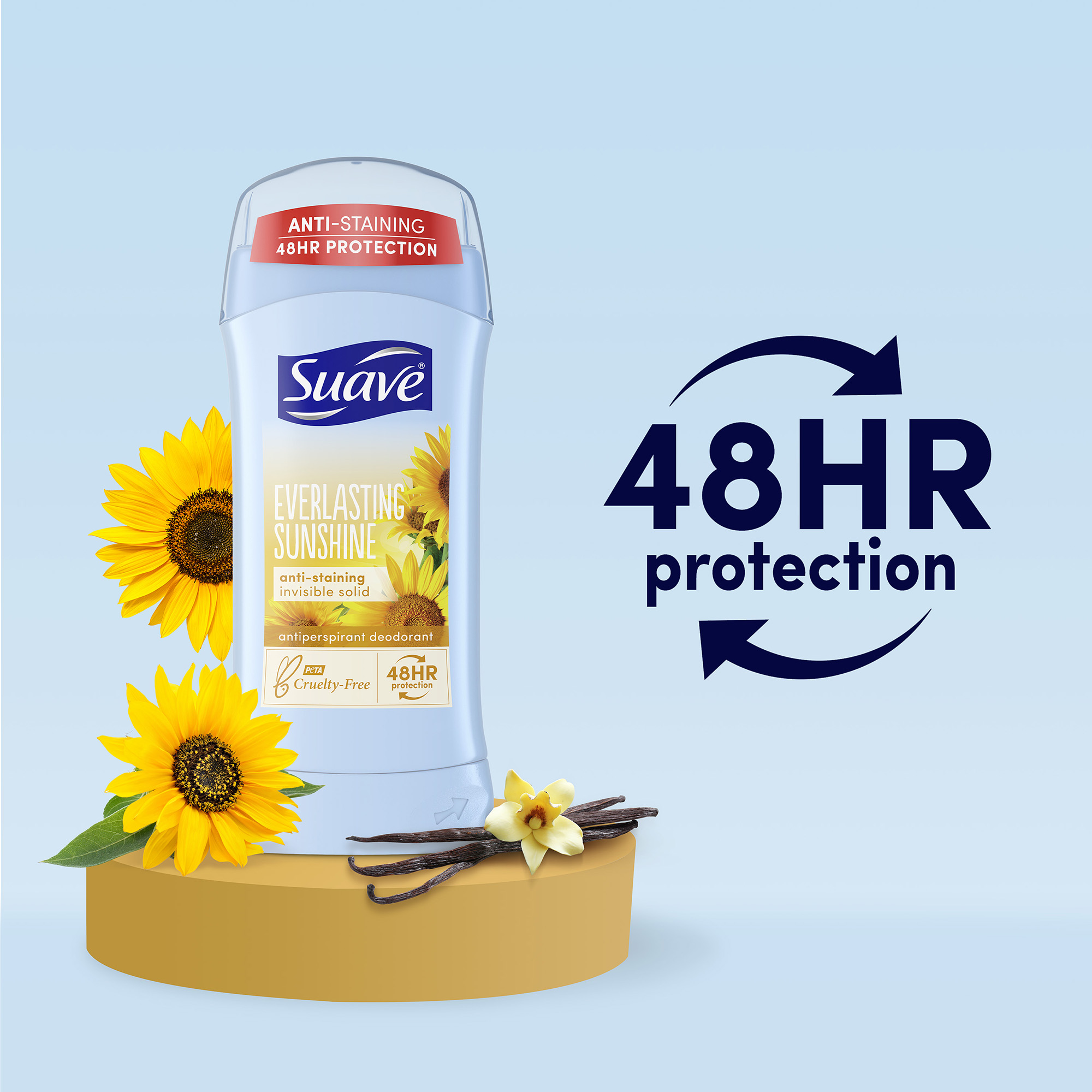 Suave Antiperspirant Deodorant, Everlasting Sunshine, Unisex, 2.6 oz - image 3 of 12