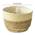 thumbnail image 2 of Harpi Flower Pots Outdoor Clearance, Flower Pots Cover Storage Basket Plant Woven Basket Planter Straw Flower Pot Gardening Pots, Planters & Accessories, 2 of 7