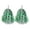 Green + White, variant on sunsanly 2Pcs Cheerleader Pom Poms Metallic Foil Cheerleader Pom Poms Hand Flowers with Handle for Sports Competitions Celebrations