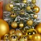 thumbnail image 5 of Bola de adorno para decoración navideña, 6/8/10/12 cm, colgante para árbol de Navidad, bola de PVC dorada, plateada y roja, decoración para fiestas en el hogar, regalo de Año Nuevo, 5 of 5