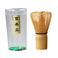 thumbnail image 1 of Batidor de Matcha japonés, batidor de té verde, herramientas de té Chasen, cepillo para polvo Matcha, batidor de Bambú 100 tipo, 1 of 9
