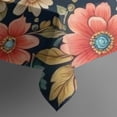 thumbnail image 5 of Pioneer Flower Floral Print Pattern Square Tablecloth,Waterproof Square Table Cover,Wipeable Spillproof Washable Table Cover for Home Kitchen Party Decor 52"x52"(132x132cm), 5 of 6