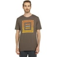thumbnail image 3 of Hurley Men's T-Shirt Everyday Vintage Washed Wave Check Short Sleeve Tee (XX-Large, Brown Vintage Wash), 3 of 5
