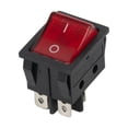 thumbnail image 4 of 5Pcs RED 2 Position 4 Pins Switch POWER PUMP ON OFF Illuminated Rocker Switch, 4 of 12