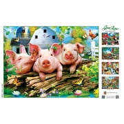 MasterPieces 300 Piece EZ Grip Jigsaw Puzzle - Three Lil Pigs - 18x24