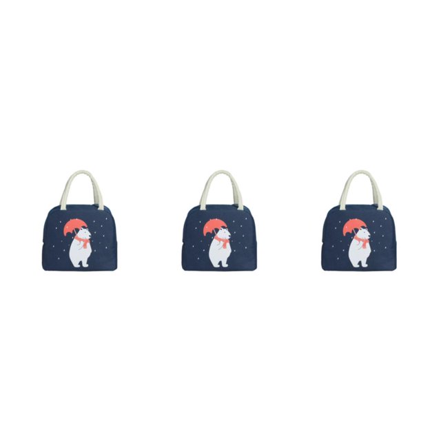 Monstrate Bolsa de almuerzo cómoda y espaciosa de poliéster para el hogar o la oficina - Bolsa de almuerzo de diseño de gran capacidad de gran Type1 NO1