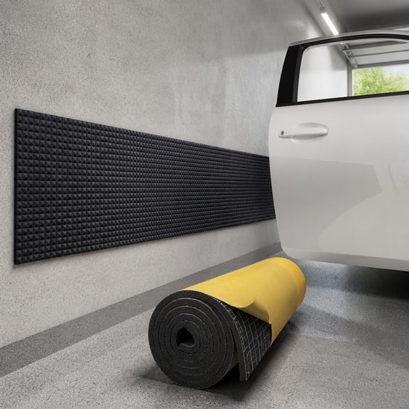 Tutuviw Garage Wall Protector,1 Roll 78" Long Foam Sticking Car Door Pads,Strong Self-Adhesive Car Wall Bumper Guards for Car Door Protector Collision Protection (1 Roll, Black)