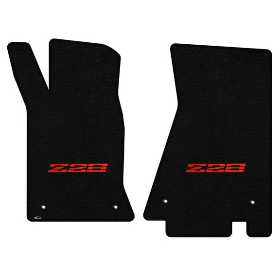Lloyd Mats Custom Fit Floor Mats for Chevy Z28 Camaro 1982-1992 LogoMat 2Pc Set Black