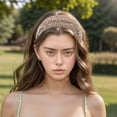 thumbnail image 2 of Unique Bargains 1 Pc Headband Wide Lace Hairband for Women Pink, 2 of 5