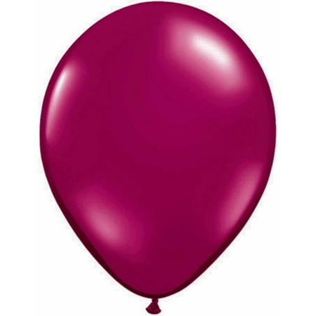 11" Qualatex Jeweltone Balloons, Burgundy, Bag of 100