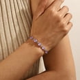 thumbnail image 3 of Juwaliy 18K White Gold Plated Oval Tennis Bracelets for Women,June Birthstone Bracelet Alexandrite Jewelry Birthday Valentines Day Gift for Girlfriend, 3 of 8