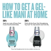 Sinful Colors Power Paint Nail Polish, 2640 Strengthening Top Coat, 0.5 fl oz.