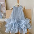thumbnail image 6 of HJYCHN Girls Dresses Sleeveless Round Neck Tutu Party Dress with Tiered Ruffled Skirt for Birthday Celebrations Kids Dress 12-24 Months, 6 of 6