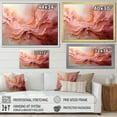 thumbnail image 4 of Designart "Whispers In Rose Gold" Abstract Spirals Canvas Prints, 4 of 7