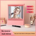 thumbnail image 3 of Slim True Mirror Non Reversing Mirror for Makeup Vanity & Beauty, 3 of 6