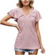 thumbnail image 3 of Fiudx Ofertas Flash Del Día Solo En Línea Blusa de Manga Corta con Estampado de Moda para Mujer, Camiseta Divertida con Cuello Redondo, Camiseta Sin Mangas, 3 of 5