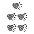 thumbnail image 3 of Decodeary 20 Pieces Car Wheel Nut Caps Auto Hub Screw Cover Dust-proof with Clip Gray 21mm 5Set, 3 of 6