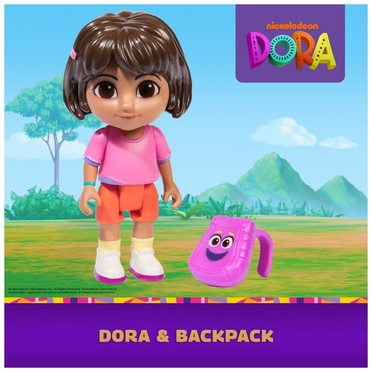 Dora the Explorer, 3-inch Dora Toy Figure with Movable Head & Arms