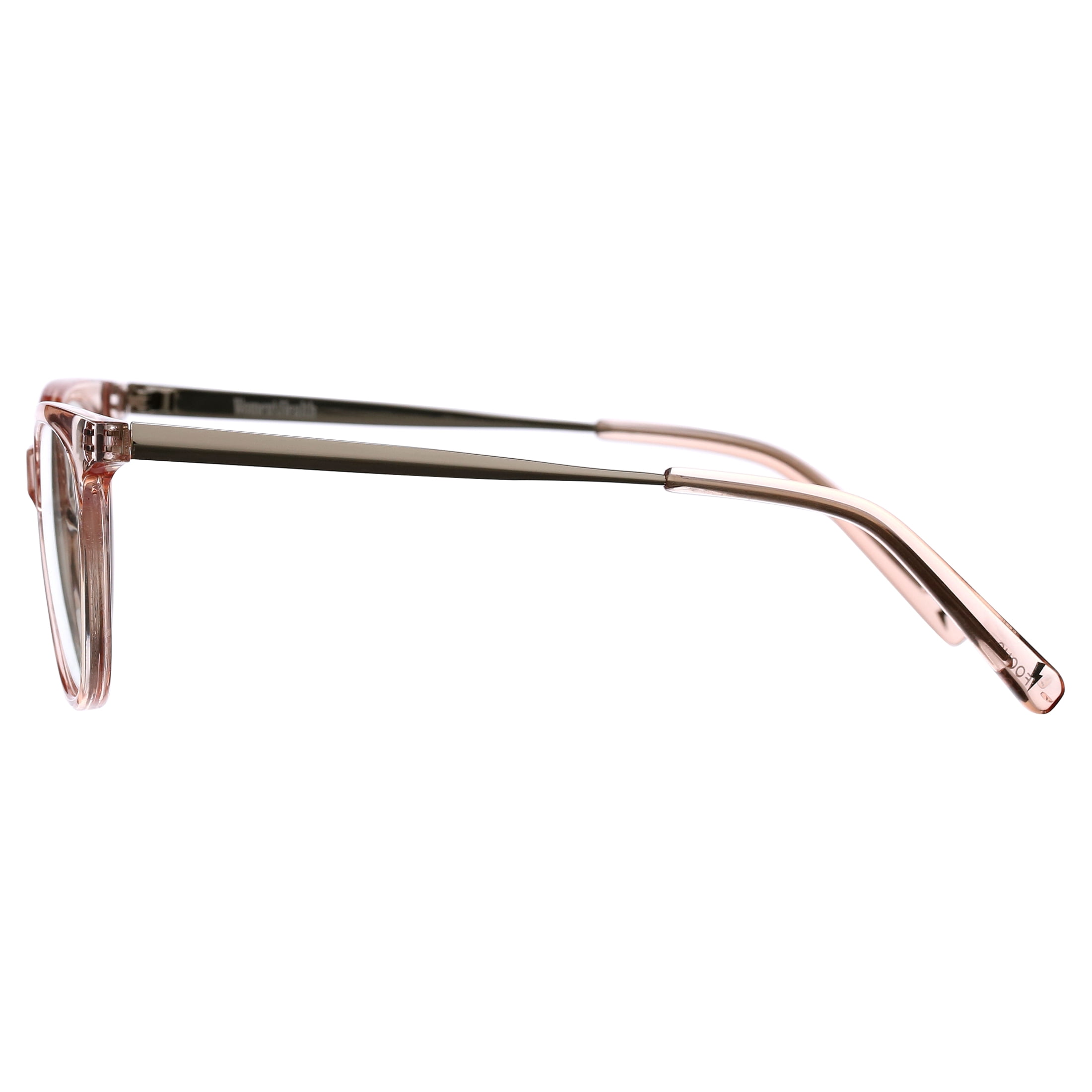 (2 pack) Women's Health Focus Blue Light Blocking Glasses for Computer UV and Gaming Protection by DIFF Eyewear Light Pink Crystal